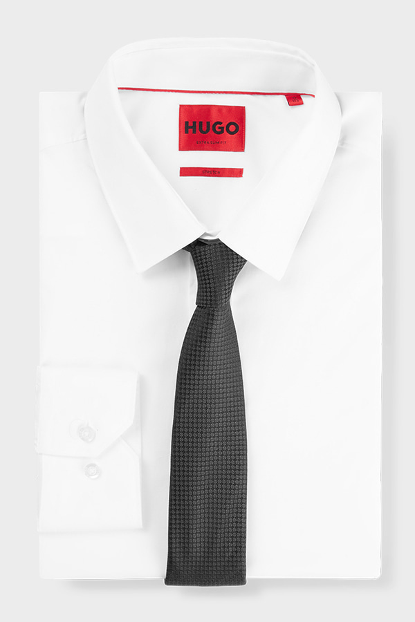 ΓΡΑΒΑΤΑ HUGO - 001 ΜΑΥΡΟ